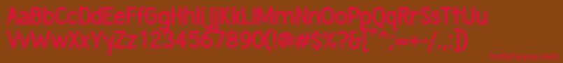 WumbologyBold Font – Red Fonts on Brown Background