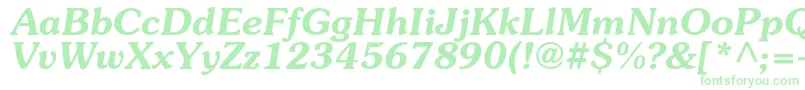 SouvenircBolditalic Font – Green Fonts on White Background