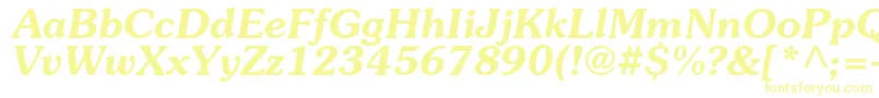SouvenircBolditalic-fontti – keltaiset fontit