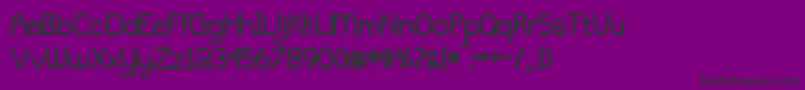 BmdPeytonJenniferBold Font – Black Fonts on Purple Background
