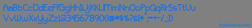 BmdPeytonJenniferBold Font – Blue Fonts on Gray Background