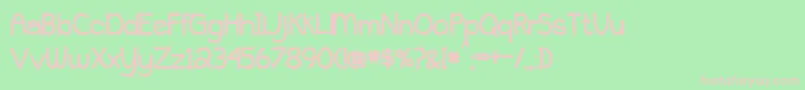 BmdPeytonJenniferBold Font – Pink Fonts on Green Background