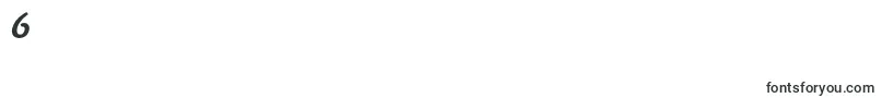CantoriamtstdBolditalic-Schriftart – Schriften für die Ziffer 6