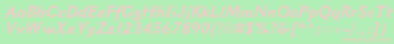 CantoriamtstdBolditalic Font – Pink Fonts on Green Background