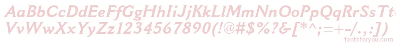 CantoriamtstdBolditalic Font – Pink Fonts on White Background