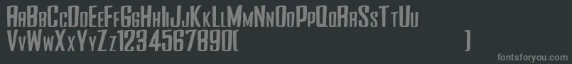 fuente SideWinderSrb – Fuentes Grises Sobre Fondo Negro