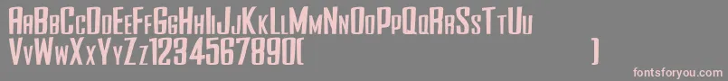 SideWinderSrb Font – Pink Fonts on Gray Background