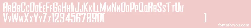 SideWinderSrb Font – White Fonts on Pink Background