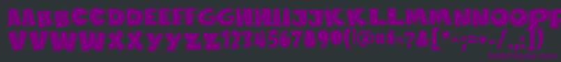 SustainableAmazonIi Font – Purple Fonts on Black Background