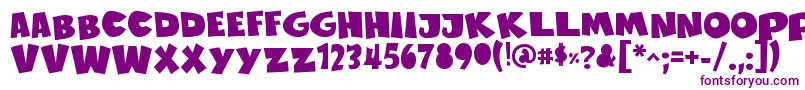 SustainableAmazonIi Font – Purple Fonts on White Background