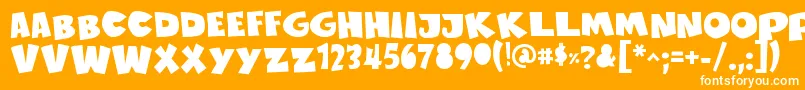 SustainableAmazonIi Font – White Fonts on Orange Background