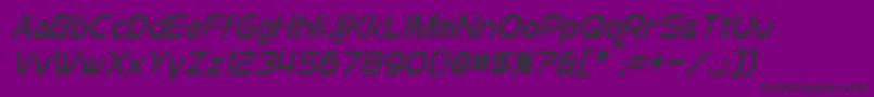 ChromiaCondensedItalic Font – Black Fonts on Purple Background