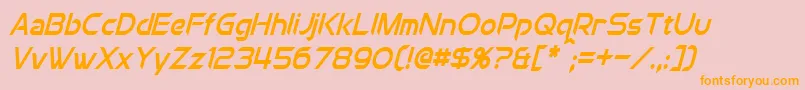 ChromiaCondensedItalic Font – Orange Fonts on Pink Background