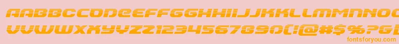 Annapolishalfital Font – Orange Fonts on Pink Background