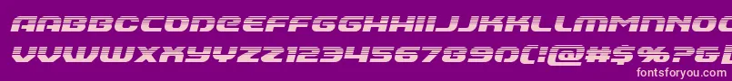 Annapolishalfital Font – Pink Fonts on Purple Background