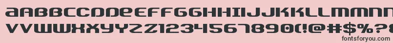 Teamamericastraight Font – Black Fonts on Pink Background