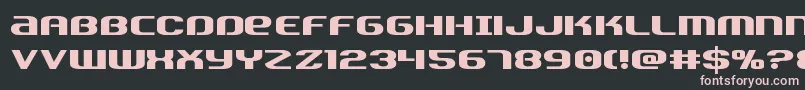 Teamamericastraight Font – Pink Fonts on Black Background