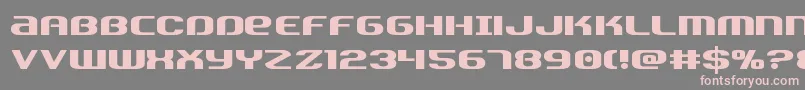 Teamamericastraight Font – Pink Fonts on Gray Background