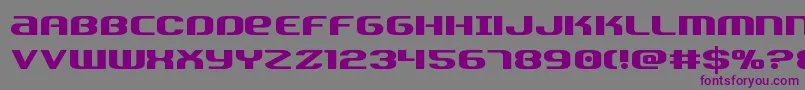 Teamamericastraight Font – Purple Fonts on Gray Background