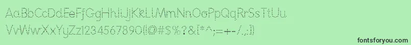 Nationpd Font – Black Fonts on Green Background