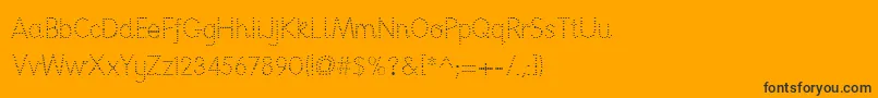 Nationpd Font – Black Fonts on Orange Background