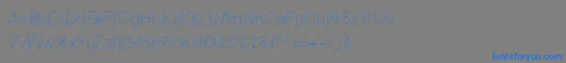 Nationpd Font – Blue Fonts on Gray Background