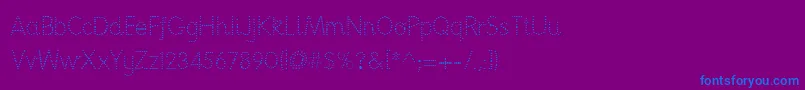 Nationpd Font – Blue Fonts on Purple Background