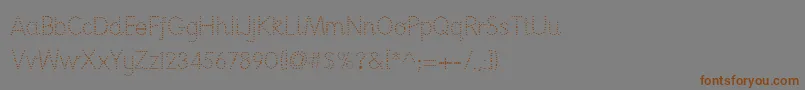 Nationpd Font – Brown Fonts on Gray Background