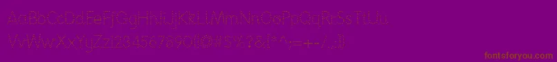 Nationpd Font – Brown Fonts on Purple Background