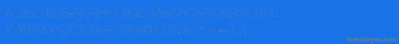 Nationpd Font – Gray Fonts on Blue Background