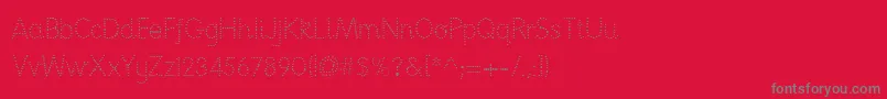 Nationpd Font – Gray Fonts on Red Background