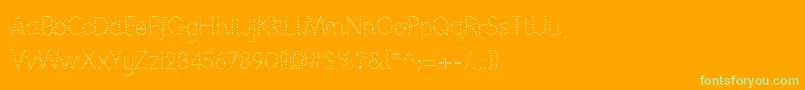 Nationpd Font – Green Fonts on Orange Background