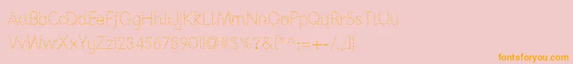 Nationpd Font – Orange Fonts on Pink Background