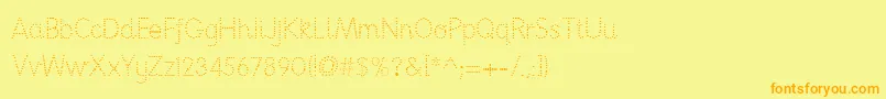 Nationpd Font – Orange Fonts on Yellow Background