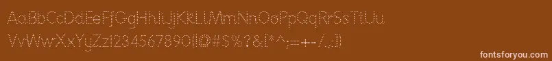 Nationpd Font – Pink Fonts on Brown Background