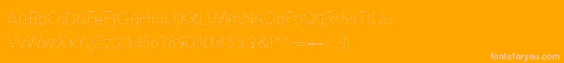 Nationpdフォントについての詳細 フォントNationpd – オレンジの背景にピンクのフォント