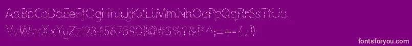 Nationpd Font – Pink Fonts on Purple Background