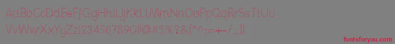 Nationpd Font – Red Fonts on Gray Background