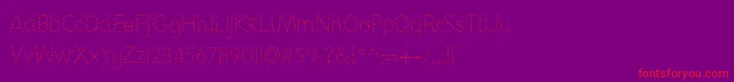 Nationpd-Schriftart – Rote Schriften auf violettem Hintergrund