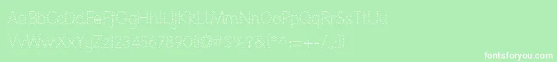 Nationpd Font – White Fonts on Green Background