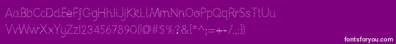 Nationpd Font – White Fonts on Purple Background