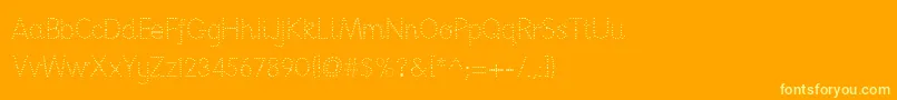 Nationpd Font – Yellow Fonts on Orange Background