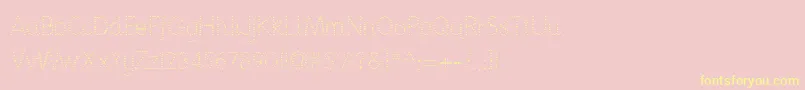 Nationpd Font – Yellow Fonts on Pink Background