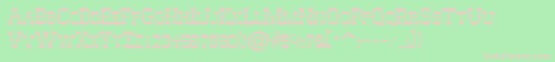 AbileneRegular Font – Pink Fonts on Green Background