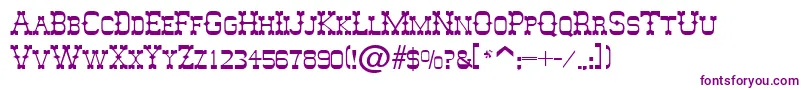 AbileneRegular Font – Purple Fonts on White Background