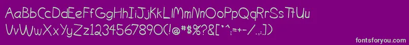 fuente OgontzItalic – Fuentes Verdes Sobre Fondo Morado