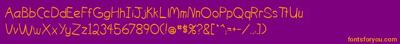 fuente OgontzItalic – Fuentes Naranjas Sobre Fondo Morado