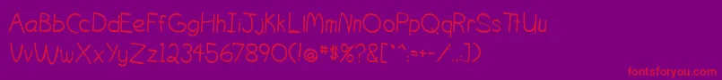 fuente OgontzItalic – Fuentes Rojas Sobre Fondo Morado