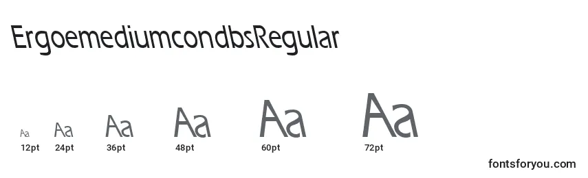 ErgoemediumcondbsRegular Font Sizes