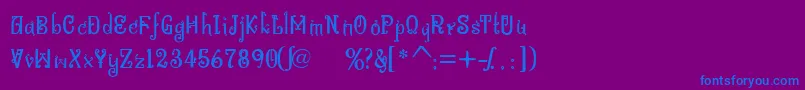 Police BitlingniksmusicalNormal – polices bleues sur fond violet